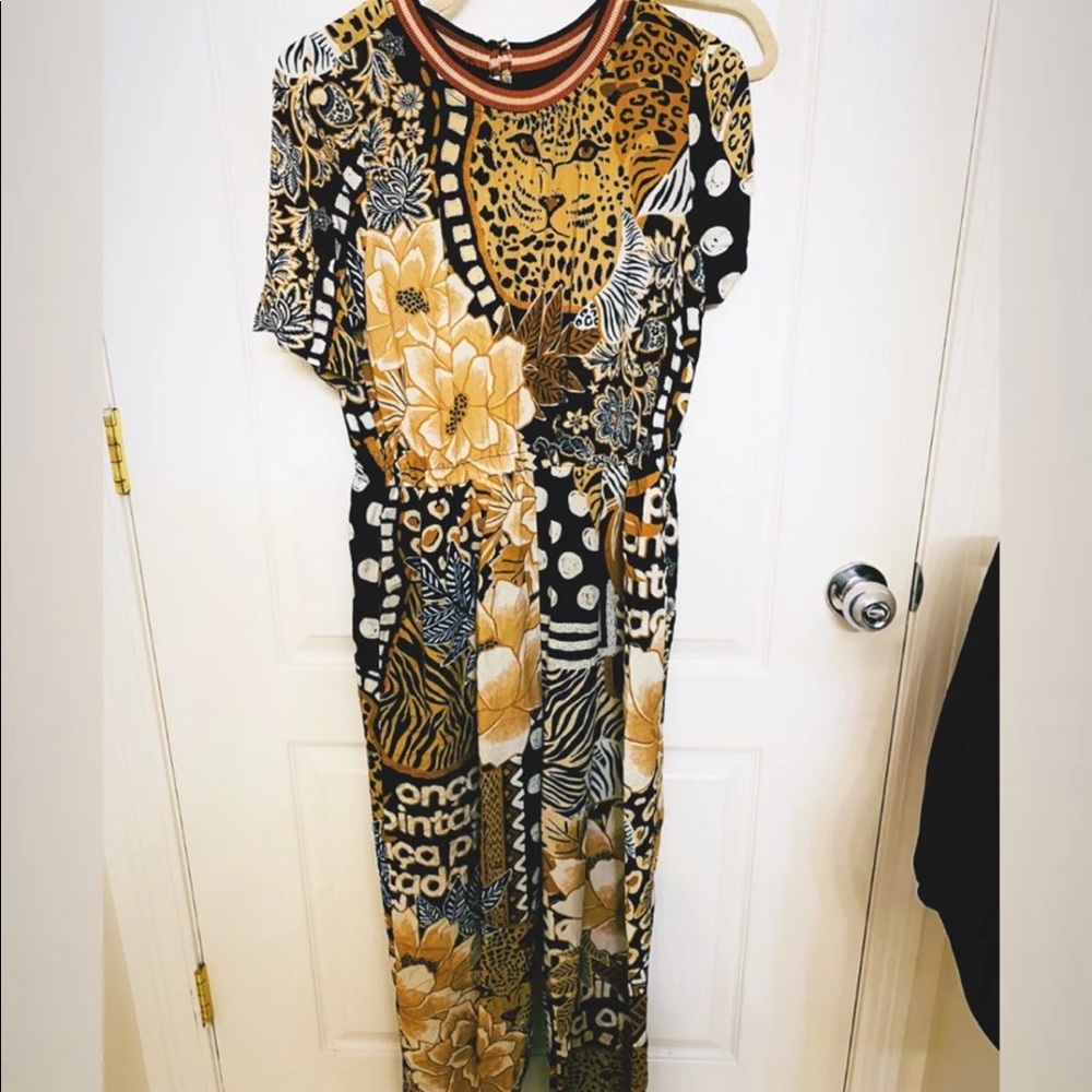 Farm Rio leopard jumpsuit
